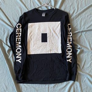 CEREMONY band long sleeve tshirt with sleeve print